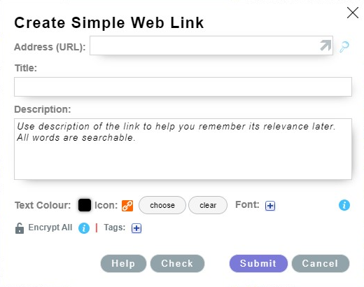 Create Simple Web Link